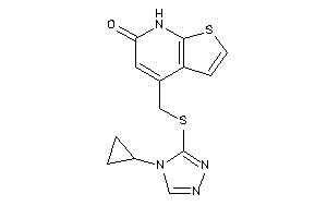 Image of 4-[[(4-cyclopropyl-1,2,4-triazol-3-yl)thio]methyl]-7H-thieno[2,3-b]pyridin-6-one