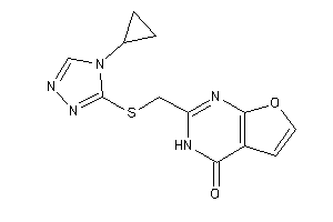 2-[[(4-cyclopropyl-1,2,4-triazol-3-yl)thio]methyl]-3H-furo[2,3-d]pyrimidin-4-one