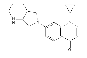 Image of 7-(1,2,3,4,4a,5,7,7a-octahydropyrrolo[3,4-b]pyridin-6-yl)-1-cyclopropyl-4-quinolone