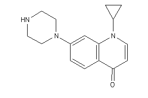 1-cyclopropyl-7-piperazino-4-quinolone