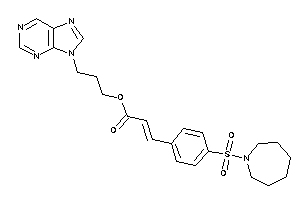 3-[4-(azepan-1-ylsulfonyl)phenyl]acrylic Acid 3-purin-9-ylpropyl Ester