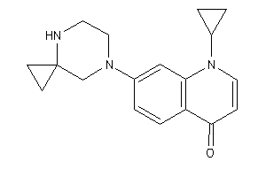 1-cyclopropyl-7-(4,7-diazaspiro[2.5]octan-7-yl)-4-quinolone
