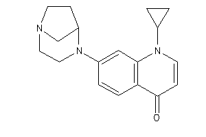 1-cyclopropyl-7-(1,4-diazabicyclo[3.2.1]octan-4-yl)-4-quinolone