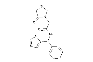 2-(4-ketothiazolidin-3-yl)-N-[phenyl(2-thienyl)methyl]acetamide