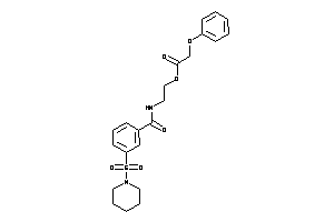 Image of 2-phenoxyacetic Acid 2-[(3-piperidinosulfonylbenzoyl)amino]ethyl Ester