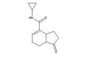 N-cyclopropyl-1-keto-2,3,3a,6,7,7a-hexahydroindene-4-carboxamide
