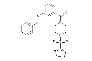 (3-benzoxyphenyl)-[4-(2-thienylsulfonyl)piperazino]methanone