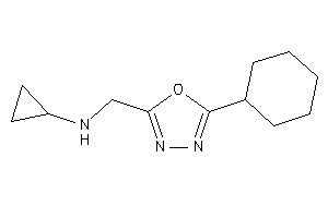 (5-cyclohexyl-1,3,4-oxadiazol-2-yl)methyl-cyclopropyl-amine