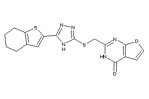 2-[[[5-(4,5,6,7-tetrahydrobenzothiophen-2-yl)-4H-1,2,4-triazol-3-yl]thio]methyl]-3H-furo[2,3-d]pyrimidin-4-one