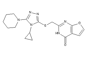 2-[[(4-cyclopropyl-5-piperidino-1,2,4-triazol-3-yl)thio]methyl]-3H-furo[2,3-d]pyrimidin-4-one