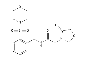 2-(4-ketothiazolidin-3-yl)-N-(2-morpholinosulfonylbenzyl)acetamide