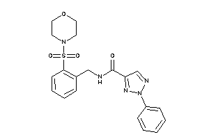 N-(2-morpholinosulfonylbenzyl)-2-phenyl-triazole-4-carboxamide