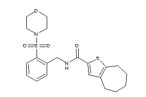 N-(2-morpholinosulfonylbenzyl)-5,6,7,8-tetrahydro-4H-cyclohepta[b]thiophene-2-carboxamide