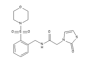 2-(2-keto-4-thiazolin-3-yl)-N-(2-morpholinosulfonylbenzyl)acetamide