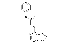 N-phenyl-2-(1H-pyrazolo[3,4-d]pyrimidin-4-ylthio)acetamide