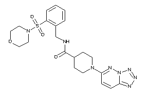 N-(2-morpholinosulfonylbenzyl)-1-(tetrazolo[5,1-f]pyridazin-6-yl)isonipecotamide