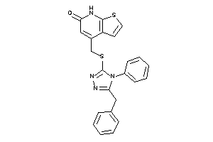 4-[[(5-benzyl-4-phenyl-1,2,4-triazol-3-yl)thio]methyl]-7H-thieno[2,3-b]pyridin-6-one