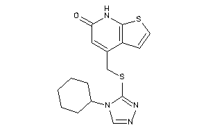 4-[[(4-cyclohexyl-1,2,4-triazol-3-yl)thio]methyl]-7H-thieno[2,3-b]pyridin-6-one