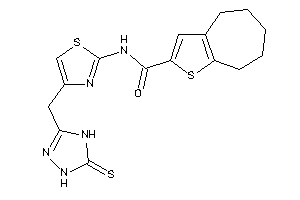 N-[4-[(5-thioxo-1,4-dihydro-1,2,4-triazol-3-yl)methyl]thiazol-2-yl]-5,6,7,8-tetrahydro-4H-cyclohepta[b]thiophene-2-carboxamide