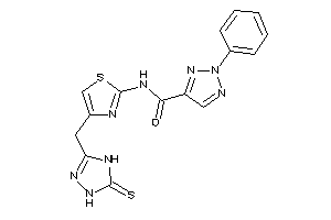 2-phenyl-N-[4-[(5-thioxo-1,4-dihydro-1,2,4-triazol-3-yl)methyl]thiazol-2-yl]triazole-4-carboxamide