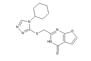 2-[[(4-cyclohexyl-1,2,4-triazol-3-yl)thio]methyl]-3H-furo[2,3-d]pyrimidin-4-one