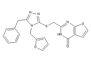 2-[[[5-benzyl-4-(2-furfuryl)-1,2,4-triazol-3-yl]thio]methyl]-3H-furo[2,3-d]pyrimidin-4-one