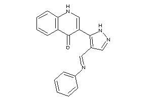 3-[4-(phenyliminomethyl)-1H-pyrazol-5-yl]-4-quinolone