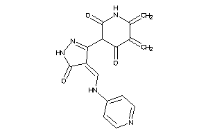 3-[5-keto-4-[(4-pyridylamino)methylene]-2-pyrazolin-3-yl]-5,6-dimethylene-piperidine-2,4-quinone