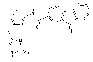 9-keto-N-[4-[(5-thioxo-1,4-dihydro-1,2,4-triazol-3-yl)methyl]thiazol-2-yl]fluorene-2-carboxamide