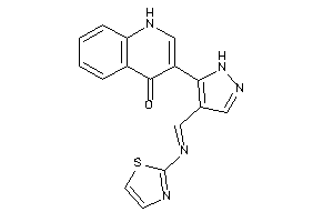 3-[4-(thiazol-2-yliminomethyl)-1H-pyrazol-5-yl]-4-quinolone