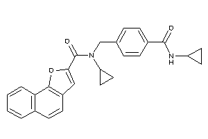 N-cyclopropyl-N-[4-(cyclopropylcarbamoyl)benzyl]benzo[g]benzofuran-2-carboxamide