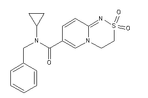 Image of N-benzyl-N-cyclopropyl-2,2-diketo-3,4-dihydropyrido[2,1-c][1,2,4]thiadiazine-7-carboxamide