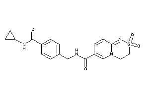 N-[4-(cyclopropylcarbamoyl)benzyl]-2,2-diketo-3,4-dihydropyrido[2,1-c][1,2,4]thiadiazine-7-carboxamide