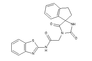 N-(1,3-benzothiazol-2-yl)-2-(2,5-diketospiro[imidazolidine-4,1'-indane]-1-yl)acetamide