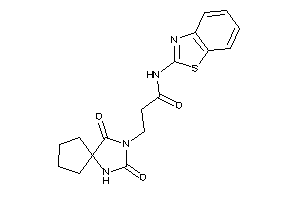 N-(1,3-benzothiazol-2-yl)-3-(2,4-diketo-1,3-diazaspiro[4.4]nonan-3-yl)propionamide