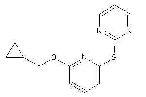 2-[[6-(cyclopropylmethoxy)-2-pyridyl]thio]pyrimidine