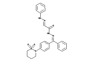 N-[[[4-(1,1-diketothiazinan-2-yl)phenyl]-phenyl-methylene]amino]-2-(phenylhydrazono)acetamide