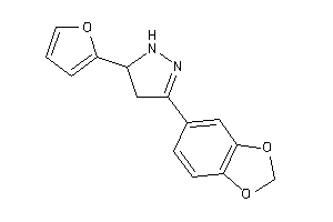 3-(1,3-benzodioxol-5-yl)-5-(2-furyl)-2-pyrazoline