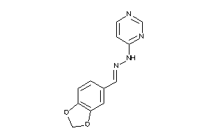 (piperonylideneamino)-(4-pyrimidyl)amine