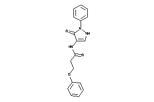 N-(5-keto-1-phenyl-3-pyrazolin-4-yl)-3-phenoxy-propionamide