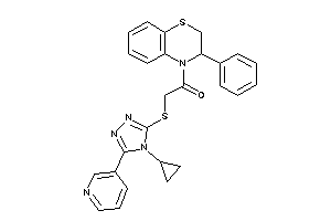 2-[[4-cyclopropyl-5-(3-pyridyl)-1,2,4-triazol-3-yl]thio]-1-(3-phenyl-2,3-dihydro-1,4-benzothiazin-4-yl)ethanone