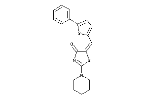 Image of 5-[(5-phenyl-2-thienyl)methylene]-2-piperidino-2-thiazolin-4-one