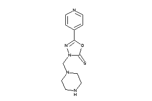 Image of 3-(piperazinomethyl)-5-(4-pyridyl)-1,3,4-oxadiazole-2-thione