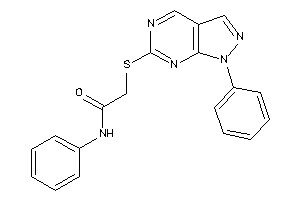 N-phenyl-2-[(1-phenylpyrazolo[3,4-d]pyrimidin-6-yl)thio]acetamide