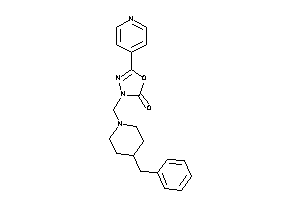 3-[(4-benzylpiperidino)methyl]-5-(4-pyridyl)-1,3,4-oxadiazol-2-one