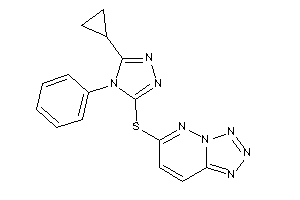 6-[(5-cyclopropyl-4-phenyl-1,2,4-triazol-3-yl)thio]tetrazolo[5,1-f]pyridazine