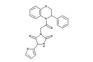 5-(2-furyl)-3-[2-keto-2-(3-phenyl-2,3-dihydro-1,4-benzothiazin-4-yl)ethyl]hydantoin