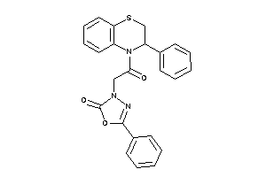 3-[2-keto-2-(3-phenyl-2,3-dihydro-1,4-benzothiazin-4-yl)ethyl]-5-phenyl-1,3,4-oxadiazol-2-one