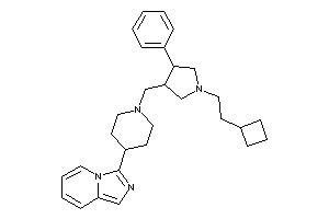 3-[1-[[1-(2-cyclobutylethyl)-4-phenyl-pyrrolidin-3-yl]methyl]-4-piperidyl]imidazo[1,5-a]pyridine