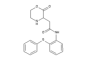 2-(2-ketomorpholin-3-yl)-N-[2-(phenylthio)phenyl]acetamide